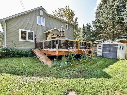 Backyard - 2275 Mtée Predeal-Trudeau, Val-David, QC - Outdoor With Deck Patio Veranda With Exterior