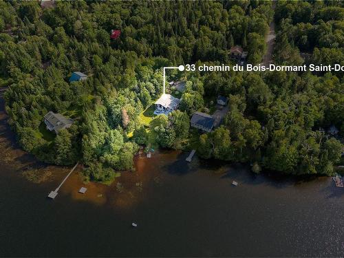 Overall view - 33 Ch. Du Bois-Dormant, Saint-Donat, QC - Outdoor With Body Of Water With View