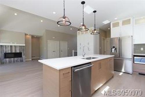 2136 Champions Way, Langford, BC - Indoor Photo Showing Kitchen With Stainless Steel Kitchen With Upgraded Kitchen