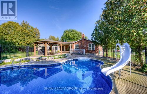 5 Bernice St, Brant, ON - Outdoor With In Ground Pool With Deck Patio Veranda With Backyard