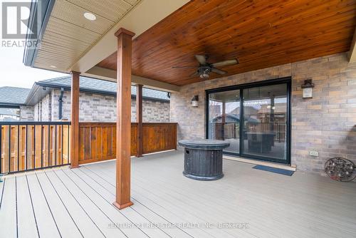 349 Munnoch Boulevard, Woodstock, ON - Outdoor With Deck Patio Veranda With Exterior