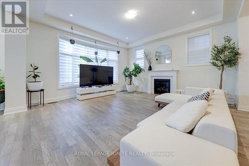 40 Klein Mills Road, Vaughan, ON - Indoor Photo Showing Living Room With Fireplace