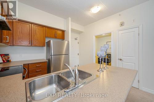 #413 -650 Sauve St, Milton, ON - Indoor Photo Showing Kitchen With Double Sink