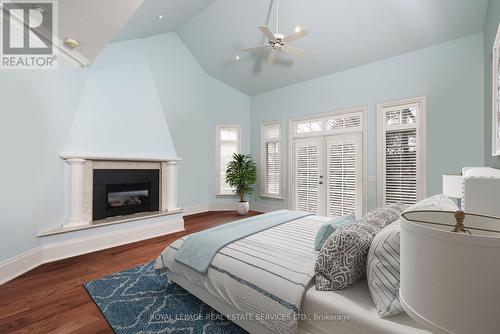 17 Bayview Ridge, Toronto, ON - Indoor Photo Showing Bedroom With Fireplace