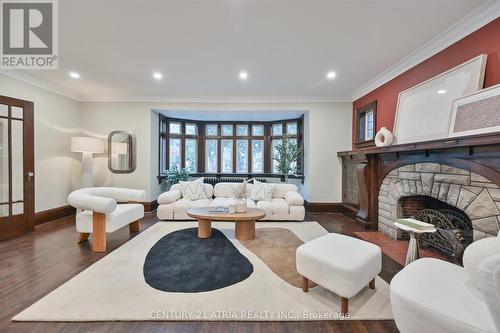 111 Blythwood Road, Toronto, ON - Indoor Photo Showing Living Room With Fireplace