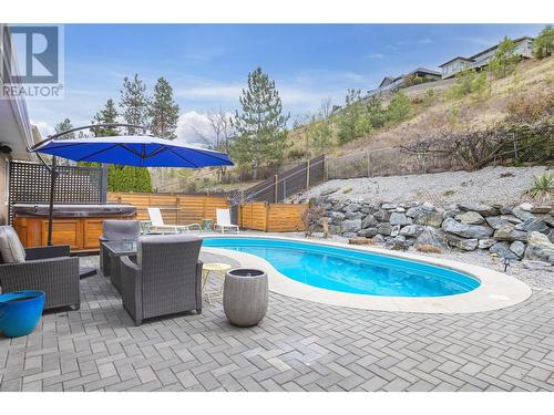 737 Cantina Court, Kelowna, BC - Outdoor With In Ground Pool With Deck Patio Veranda With Backyard
