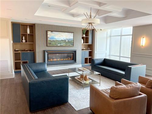 470 Dundas Street E|Unit #415, Waterdown, ON - Indoor Photo Showing Living Room With Fireplace