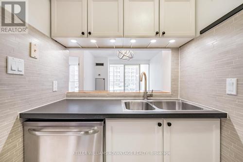 #442 -24 Southport St, Toronto, ON - Indoor Photo Showing Kitchen With Double Sink