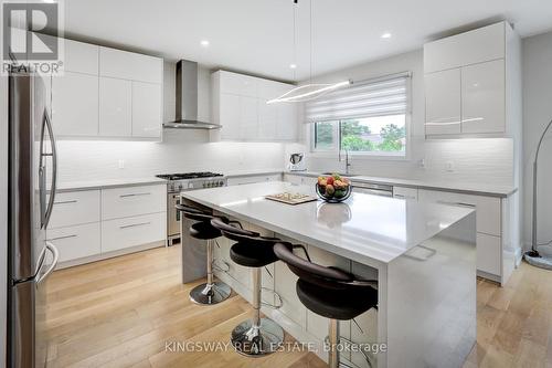 201 Van Dusen Blvd, Toronto, ON - Indoor Photo Showing Kitchen With Stainless Steel Kitchen With Upgraded Kitchen