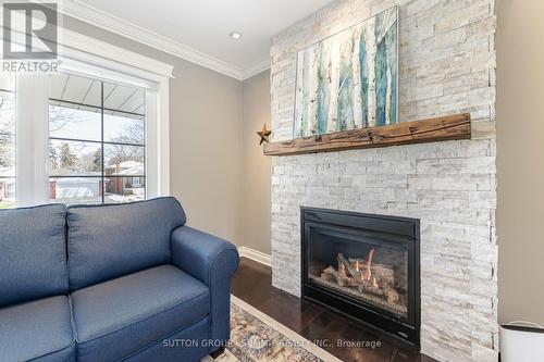 26 Hartsdale Dr, Toronto, ON - Indoor Photo Showing Living Room With Fireplace