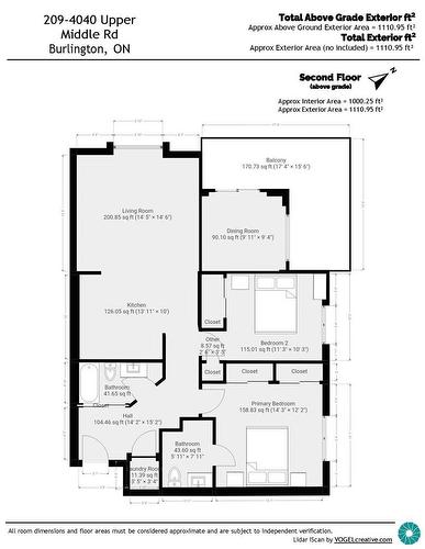 floor plan #209 - 4040 Upper Middle Road|Unit #209, Burlington, ON - Other