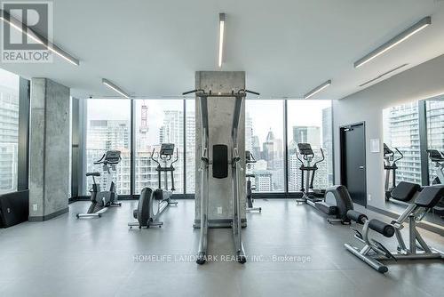 #1602 -11 Charlotte St, Toronto, ON - Indoor Photo Showing Gym Room