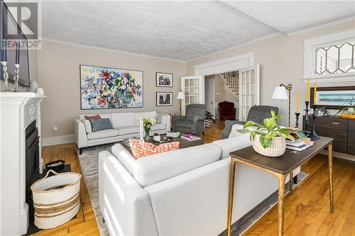 158 Bonaccord, Moncton, NB - Indoor Photo Showing Living Room With Fireplace