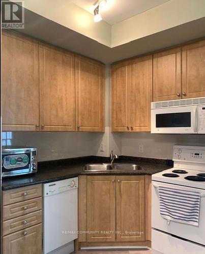 #204 -220 Burnhamthorpe Rd W, Mississauga, ON - Indoor Photo Showing Kitchen With Double Sink