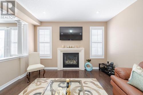 86 Vanderpool Crescent N, Brampton, ON - Indoor Photo Showing Living Room With Fireplace