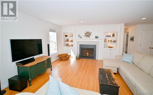 23 Riverfront Way, Fredericton, NB - Indoor Photo Showing Living Room With Fireplace