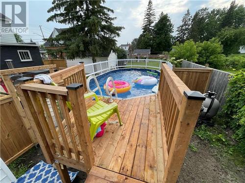 517 Fifth Street E, Cornwall, ON - Outdoor With Above Ground Pool With Deck Patio Veranda