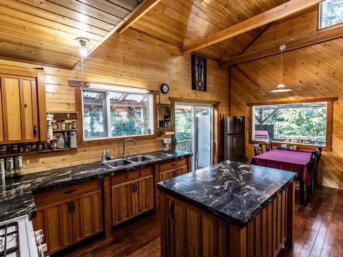 Lot 29 Owen Bay, Sonora Island, BC - Indoor Photo Showing Kitchen With Double Sink