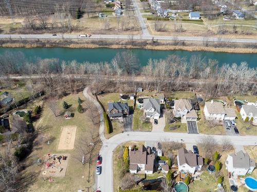 Aerial photo - 33 Rue De Gaspé, Coteau-Du-Lac, QC - Outdoor With Body Of Water With View
