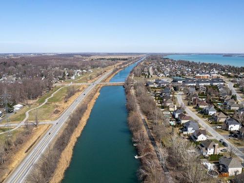 Aerial photo - 33 Rue De Gaspé, Coteau-Du-Lac, QC - Outdoor With Body Of Water With View