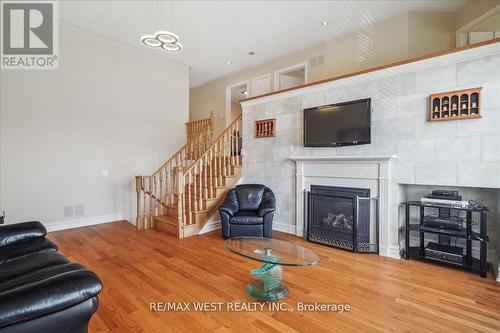 134 Huntingfield Street, Vaughan, ON - Indoor Photo Showing Living Room With Fireplace