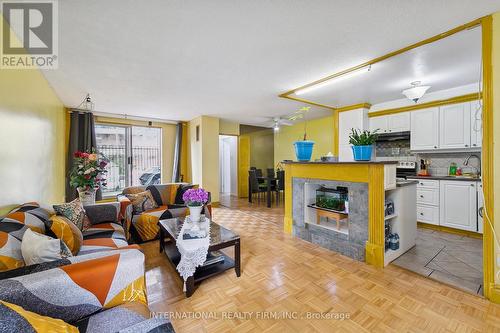 188 - 2095 Roche Court, Mississauga, ON - Indoor Photo Showing Living Room With Fireplace