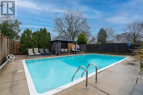 111 Poynter Dr, Toronto, ON - Outdoor With In Ground Pool With Backyard
