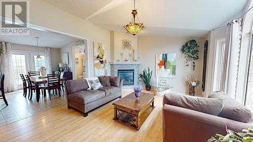 13284 Park Frontage Road, Fort St. John, BC - Indoor Photo Showing Living Room With Fireplace