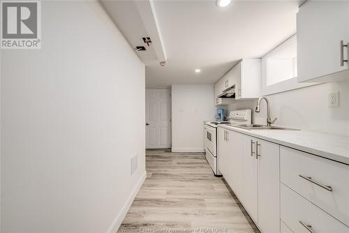764 Mckay Avenue Unit# Basement, Windsor, ON - Indoor Photo Showing Kitchen With Double Sink