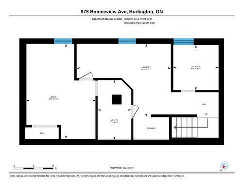 Basement floor plans - 978 Bonnieview Avenue, Burlington, ON - Other