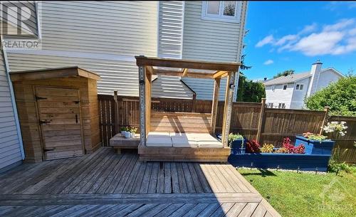 Summer Backyard - 1043 Karsh Drive, Ottawa, ON - Outdoor With Deck Patio Veranda With Exterior