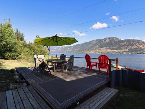 6138 Lakeview Road, Chase, BC - Outdoor With Body Of Water With Deck Patio Veranda
