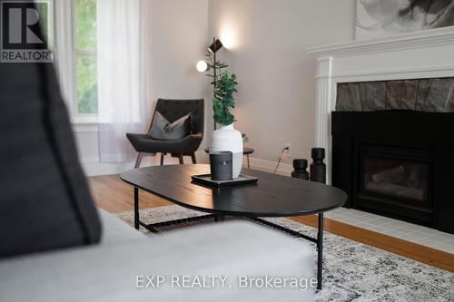 374 Weber Street E, Kitchener, ON - Indoor Photo Showing Living Room With Fireplace