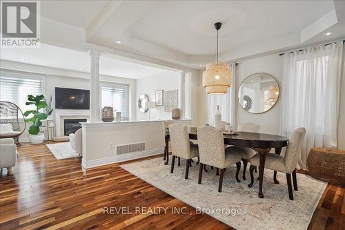 4666 Mcleod Road, Burlington, ON - Indoor Photo Showing Dining Room With Fireplace