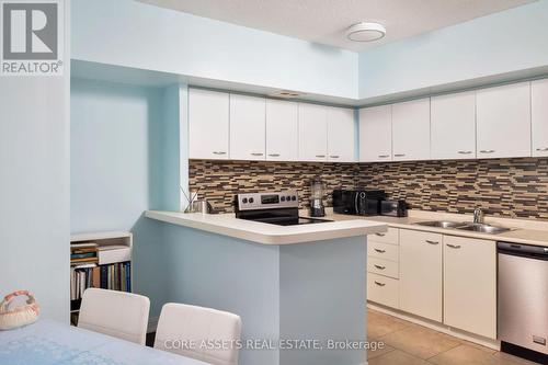 #1706 -25 The Esplanade, Toronto, ON - Indoor Photo Showing Kitchen With Double Sink