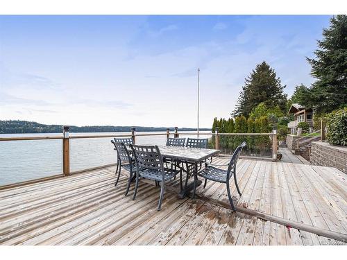 7602 Ships Point Rd, Fanny Bay, BC - Outdoor With Body Of Water With Deck Patio Veranda With View