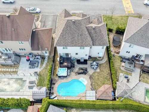 Aerial photo - 443 Rue Des Monts-Valin, Repentigny (Repentigny), QC - Outdoor With In Ground Pool With View