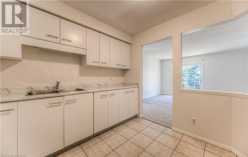565 Greenfield Avenue Unit# 406, Kitchener, ON - Indoor Photo Showing Kitchen With Double Sink