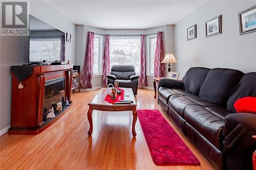 57 Cross Road, Bay Roberts, NL - Indoor Photo Showing Living Room With Fireplace