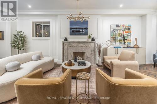 40 Bernard Ave, Toronto, ON - Indoor Photo Showing Living Room With Fireplace