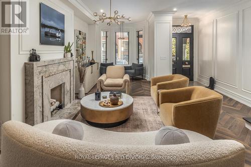 40 Bernard Ave, Toronto, ON - Indoor Photo Showing Living Room With Fireplace