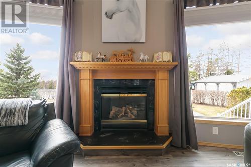 Balgonie Acreage - 10.71 Acres, Balgonie, SK - Indoor Photo Showing Living Room With Fireplace