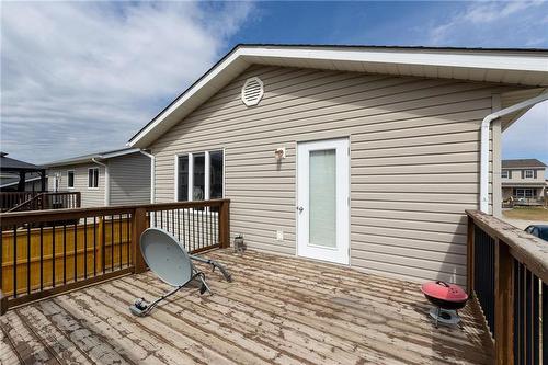 77 Whitby Crescent, Steinbach, MB - Outdoor With Deck Patio Veranda With Exterior