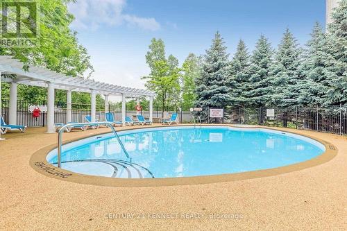 1203 - 200 Burnhamthorpe Road E, Mississauga, ON - Outdoor With In Ground Pool With Backyard