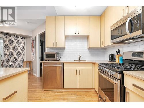 2350 Stillingfleet Road Unit# 206, Kelowna, BC - Indoor Photo Showing Kitchen With Stainless Steel Kitchen