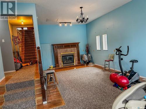 114 Cedar Crescent, Churchbridge, SK - Indoor With Fireplace