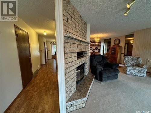 25 Swain Crescent, Humboldt, SK - Indoor With Fireplace