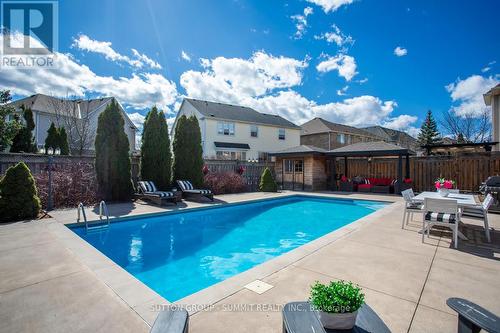 852 Trudeau Dr, Milton, ON - Outdoor With In Ground Pool With Backyard