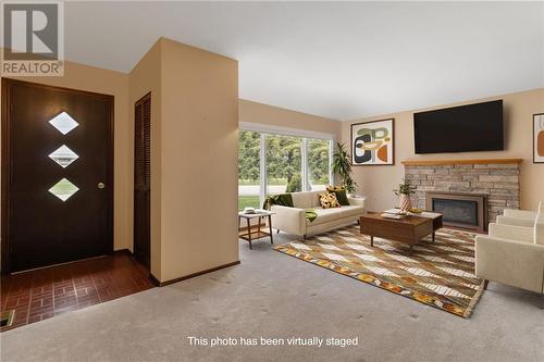 1 Robert Road, Prescott, ON - Indoor Photo Showing Living Room With Fireplace