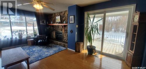 806 Garnet Street, Grenfell, SK - Indoor With Fireplace
